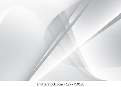Abstract geometric white and gray color background. Vector, illustration.