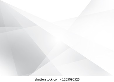 Abstract Geometric White Gray Color Background Stock Vector (Royalty ...
