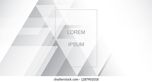 Abstract geometric white and gray color background. Vector, illustration.
