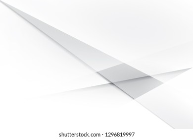 Abstract geometric white and gray color background. Vector, illustration.
