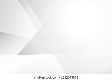 Abstract geometric white and gray color background. Vector, illustration.