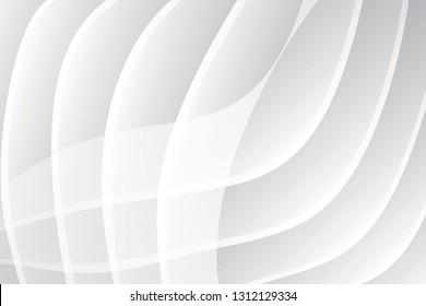 Abstract geometric white and gray color background. Vector, illustration.