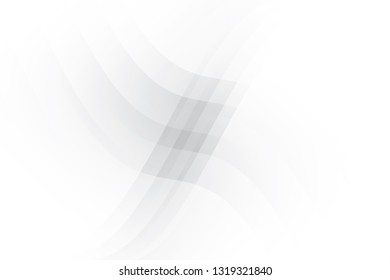 Abstract geometric white and gray color background. Vector, illustration.