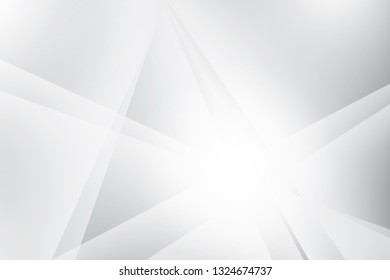 Abstract geometric white and gray color background. Vector, illustration.