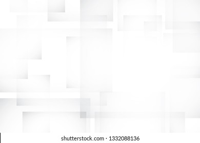 Abstract geometric white and gray color background. Vector, illustration.