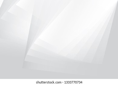 Abstract geometric white and gray color background. Vector, illustration.
