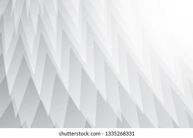 Abstract geometric white and gray color background. Vector, illustration.
