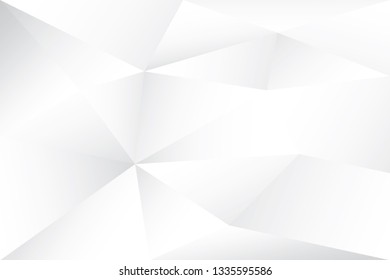 Abstract geometric white and gray color background. Vector, illustration.
