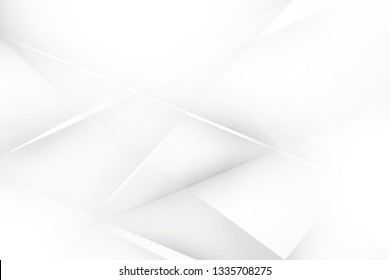 Abstract geometric white and gray color background. Vector, illustration.