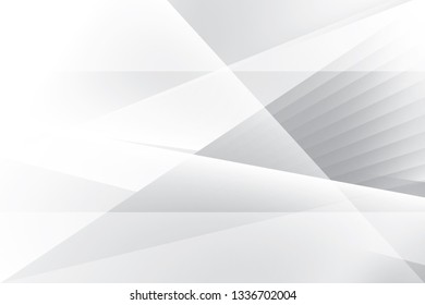 Abstract geometric white and gray color background. Vector, illustration.