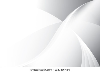 Abstract geometric white and gray color background. Vector, illustration.