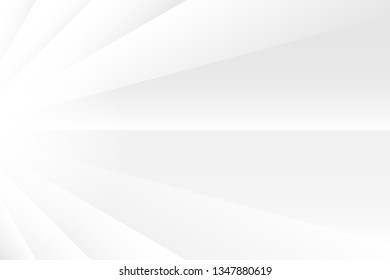 Abstract geometric white and gray color background, vector illustration.