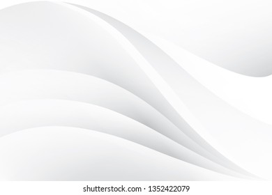 Abstract geometric white and gray color background. Vector, illustration.