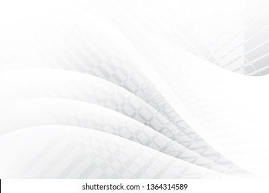 Abstract geometric white and gray color background. Vector, illustration.