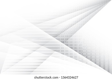 Abstract geometric white and gray color background. Vector, illustration.