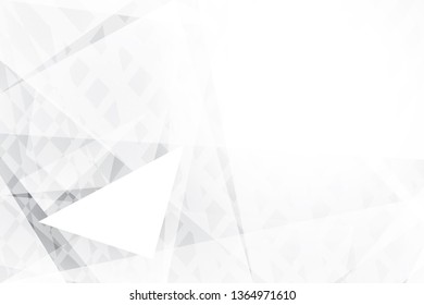 Abstract geometric white and gray color background. Vector, illustration.