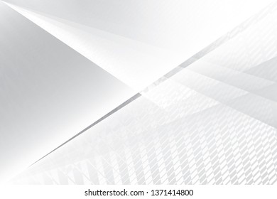 Abstract geometric white and gray color background. Vector, illustration.