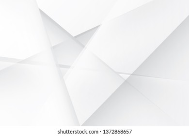 Abstract geometric white and gray color background. Vector, illustration.