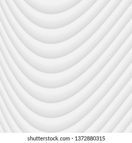 Abstract geometric white and gray color background, Wavy wave vector illustration. 