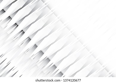 Abstract geometric white and gray color background. Vector, illustration.