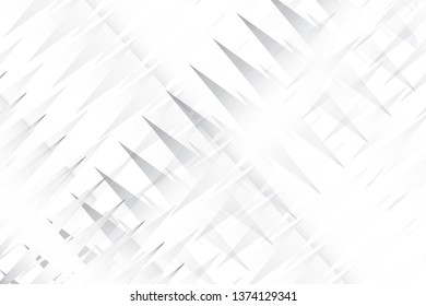 Abstract geometric white and gray color background. Vector, illustration.
