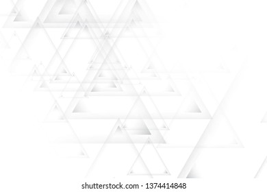 Abstract geometric white and gray color background. Vector, illustration.