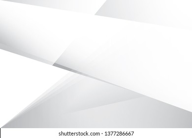 Abstract geometric white and gray color background. Vector, illustration.