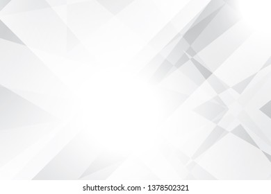 Abstract geometric white and gray color background. Vector, illustration.