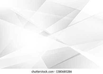 Abstract geometric white and gray color background. Vector, illustration.