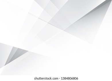 Abstract geometric white and gray color background. Vector, illustration.