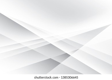 Abstract geometric white and gray color background. Vector, illustration.