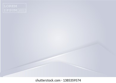 Abstract geometric white and gray color material frame layout modern tech with layer background