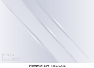 Abstract geometric white and gray color material frame layout modern tech with layer background