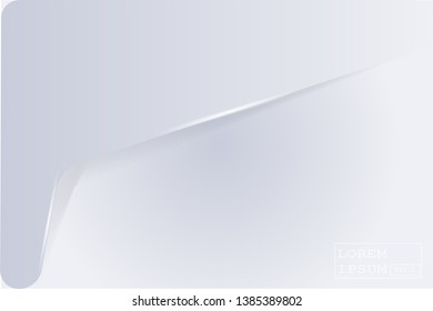 Abstract geometric white and gray color material frame layout modern tech with layer background