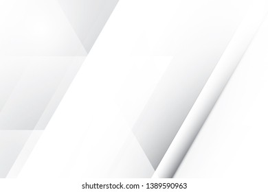 Abstract geometric white and gray color background. Vector, illustration.