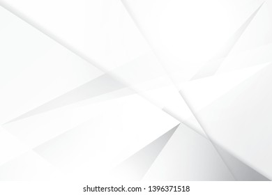 Abstract geometric white and gray color background. Vector, illustration.
