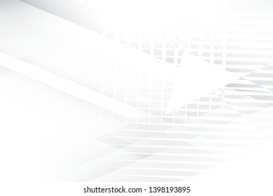 Abstract geometric white and gray color background. Vector, illustration.