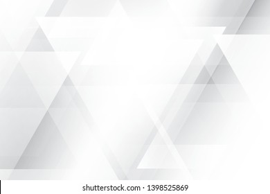 Abstract geometric white and gray color background. Vector, illustration.