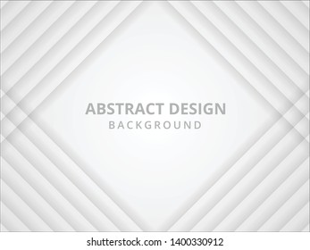 Abstract geometric white and gray color background. Vector, illustration.  square and line pattern or texture