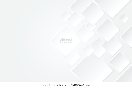 Abstract geometric white and gray color background. Vector, illustration