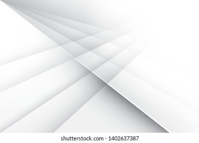 Abstract geometric white and gray color background. Vector, illustration.