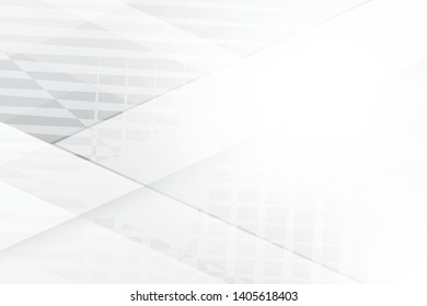 Abstract geometric white and gray color background. Vector, illustration.