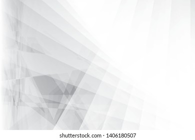 Abstract geometric white and gray color background. Vector, illustration.