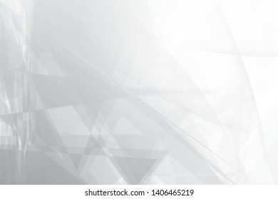 Abstract geometric white and gray color background. Vector, illustration.