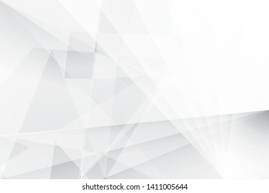 Abstract geometric white and gray color background. Vector, illustration.