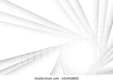 Abstract geometric white and gray color background. Vector, illustration.