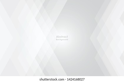 Abstract geometric white and gray color background. Vector, illustration