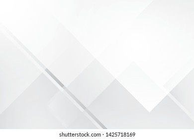 Abstract geometric white and gray color background. Vector, illustration.