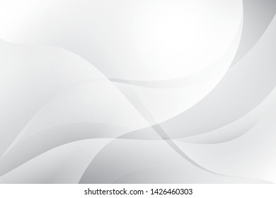 Abstract geometric white and gray color background. Vector, illustration.