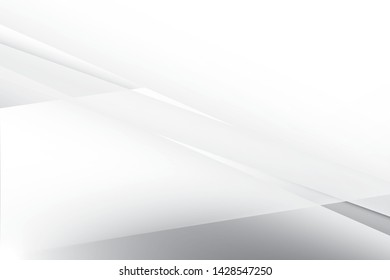 Abstract geometric white and gray color background. Vector, illustration.